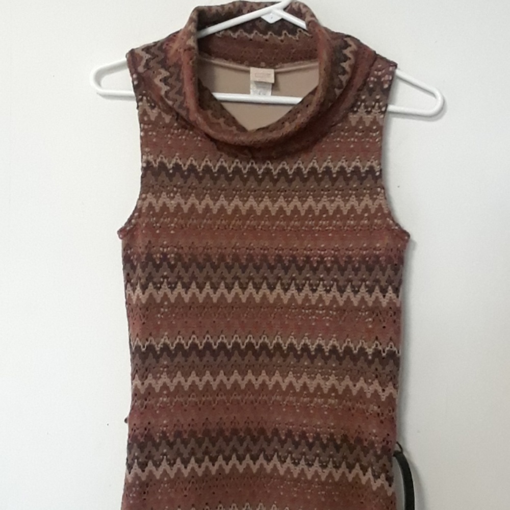 Sleeveless sweater dress
